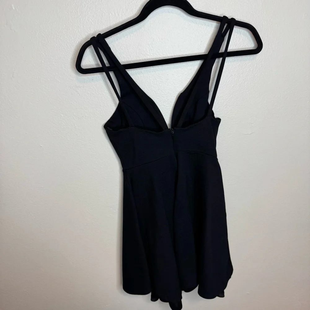 Lulu’s Forever Crush Black Strappy Sleeveless Skater Dress - Picture 14 of 15